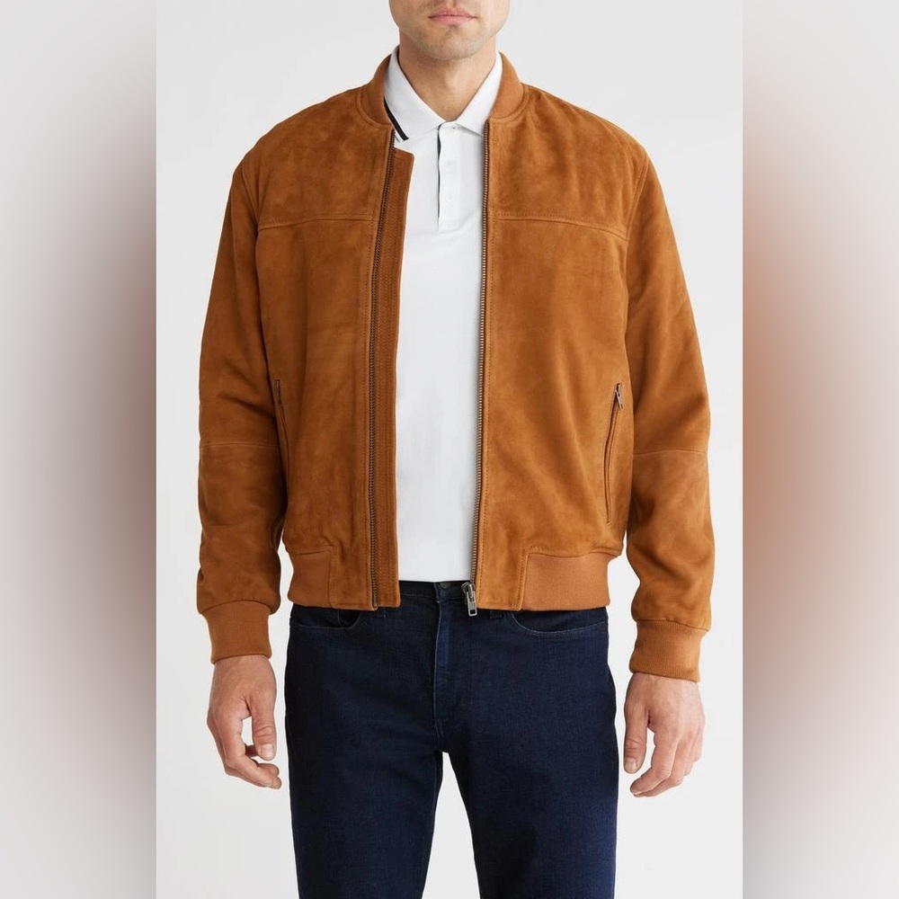 Rodd & Gunn Kites Creek Suede Bomber Jacket